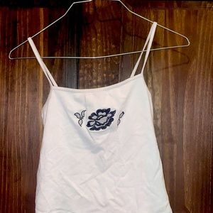 white tank top crop top